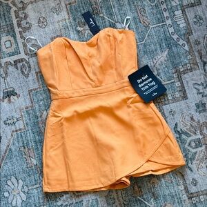 Stylish Orange LuLu Romper NWT